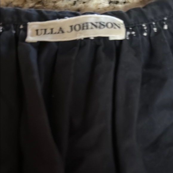 Black Dress with White Floral Embroidery by Ulla Johnson - Picture 3 of 6